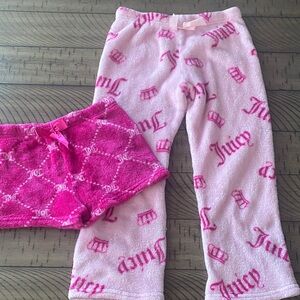 Juicy Couture Pink and Fuchsia Kids Pajama Bottoms